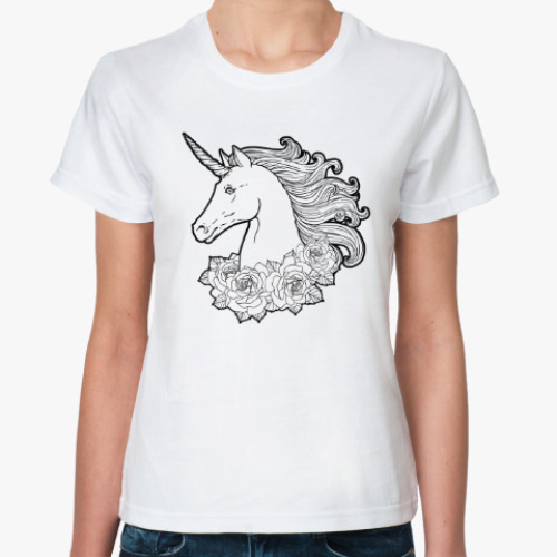 Классическая футболка Единорог / Unicorn