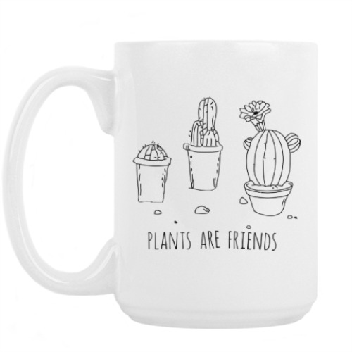 Кружка Plants are friends