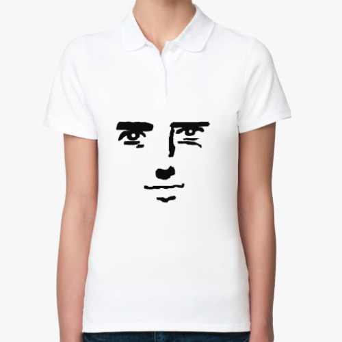 Женская рубашка поло (печать) face