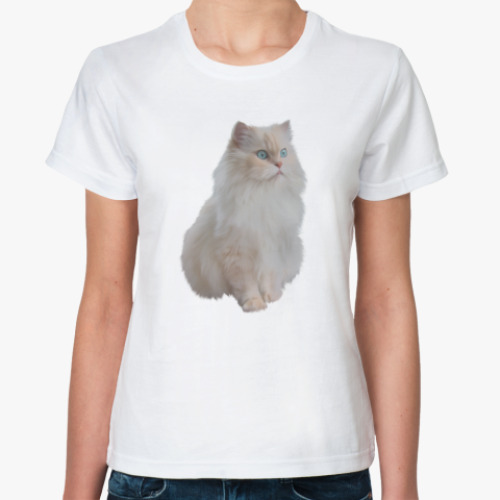 Классическая футболка Snow White Cat