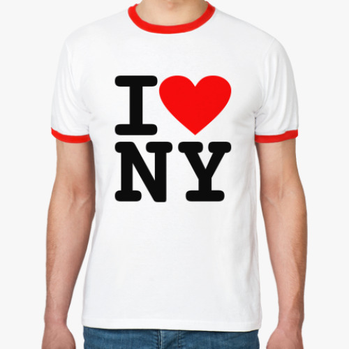 Футболка Ringer-T I Love NY
