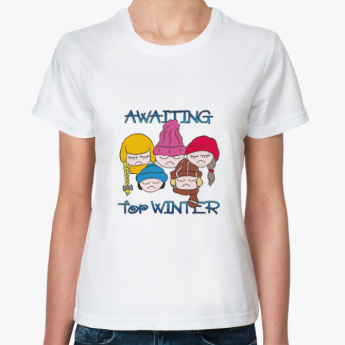 Классическая футболка Awaiting for Winter: зима всегда где-то рядом