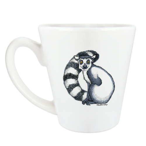 Чашка Латте Crazy Lemur