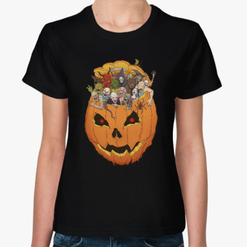 Женская футболка Хэллоуин Монстры
