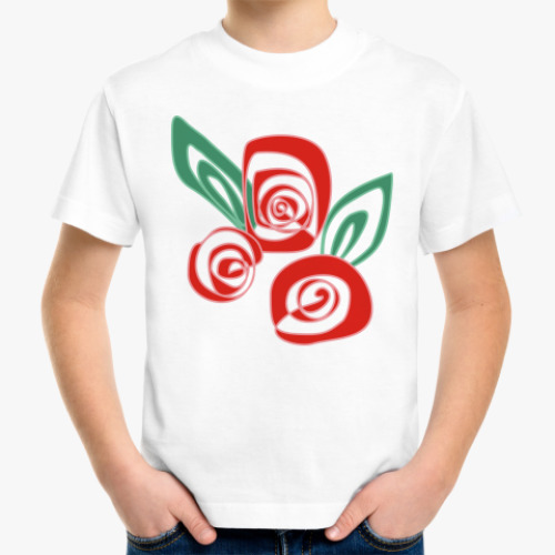 Детская футболка 'Розы'
