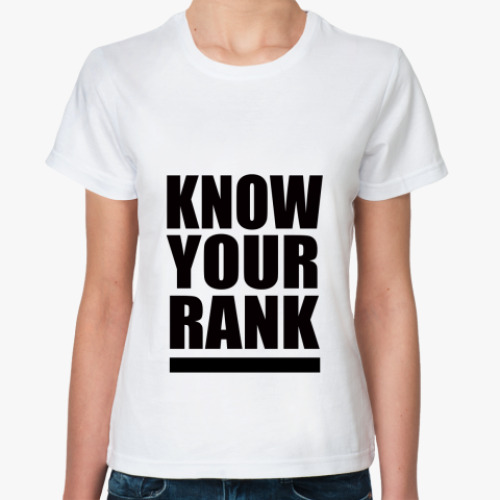 Классическая футболка Rank