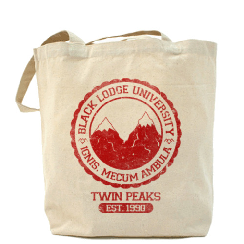 Сумка шоппер Twin Peaks University символ