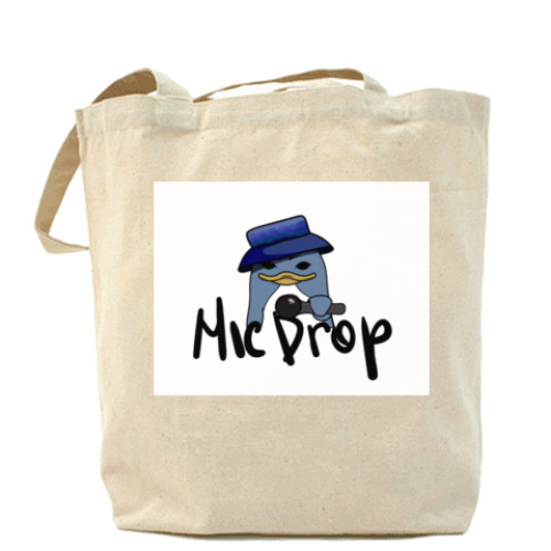 Сумка шоппер Пингвин mic drop