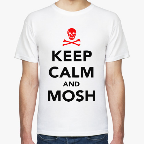 Футболка Keep calm & mosh, мош