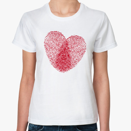 Классическая футболка Сердце - Heart Love Live