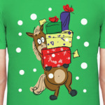 Новогодняя лошадь с подарками