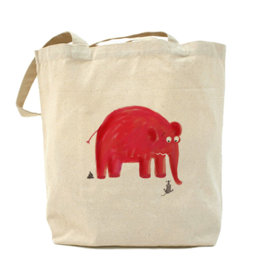 Сумка шоппер Красный слон
