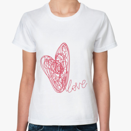 Классическая футболка LOVE