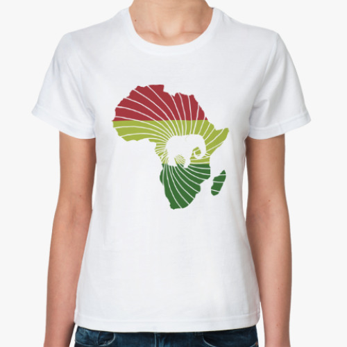 Классическая футболка Африканский слон