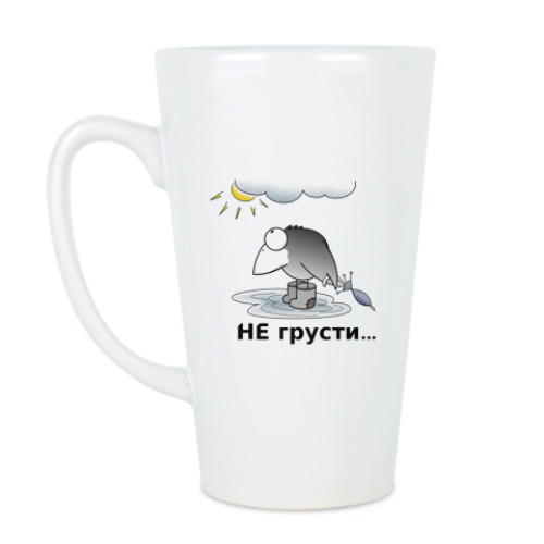 Чашка Латте ворон