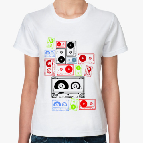 Классическая футболка Аудио Кассеты