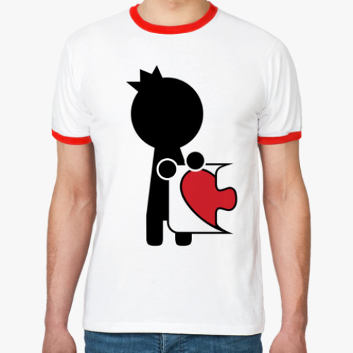 Футболка Ringer-T Парная футболка для влюблённых