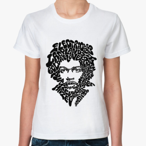 Классическая футболка Hendrix  songs Жен