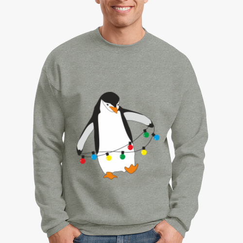 Свитшот Новогодний пингвин