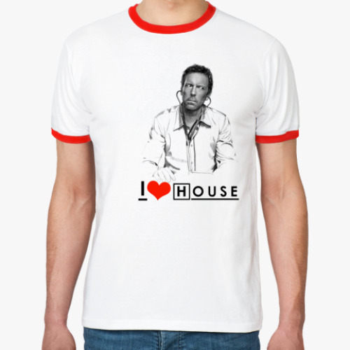 Футболка Ringer-T I love House