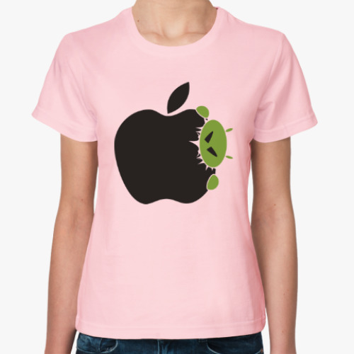Женская футболка Голодный андроид