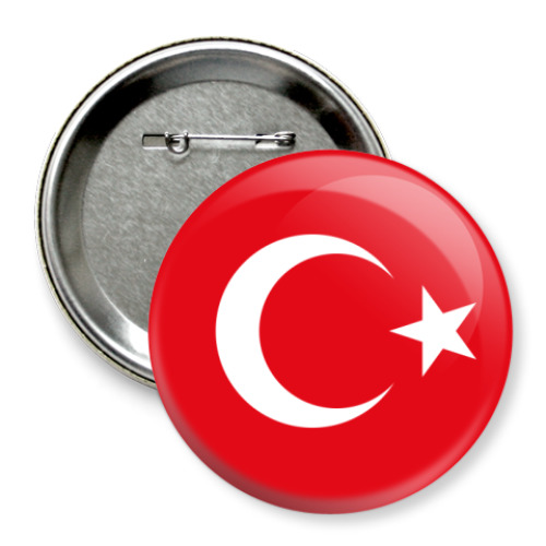 Значок 75мм Турция, Turkey