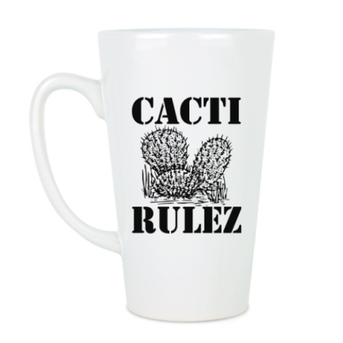 Чашка Латте Cacti Rulez