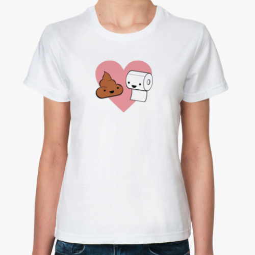 Классическая футболка Poo Love