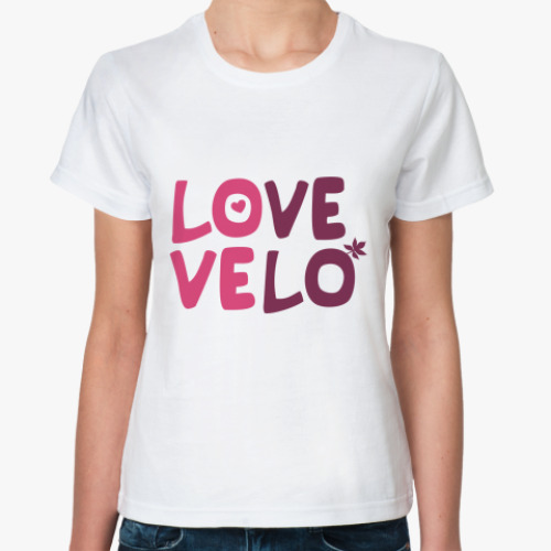 Классическая футболка Love velo