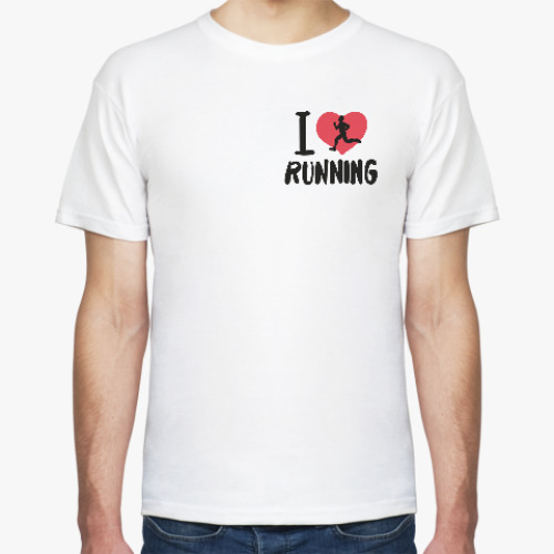 Футболка i love running