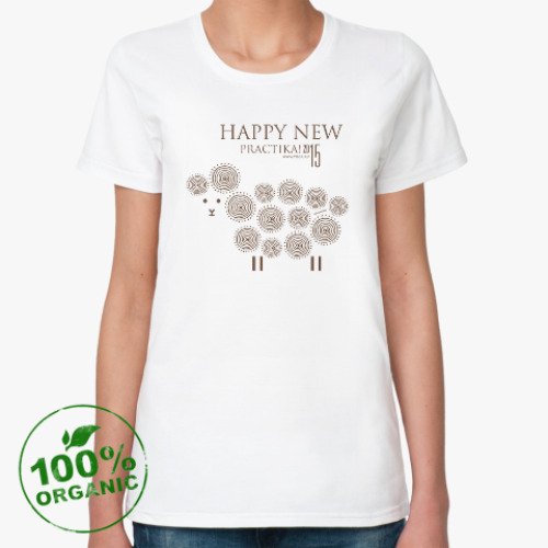 Женская футболка из органик-хлопка HappyNew Practika 2015
