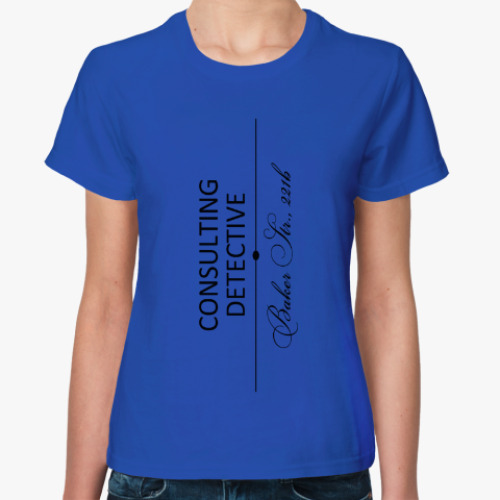 Женская футболка Consulting Detective