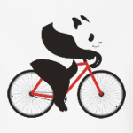 Медведь панда на велосипеде