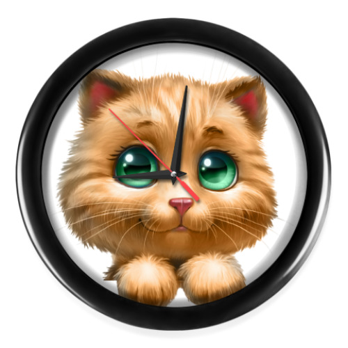 Настенные часы Котенок