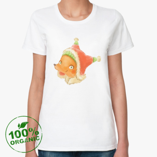 Женская футболка из органик-хлопка Лиска