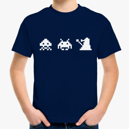 Детская футболка Dalek & Space Invaders