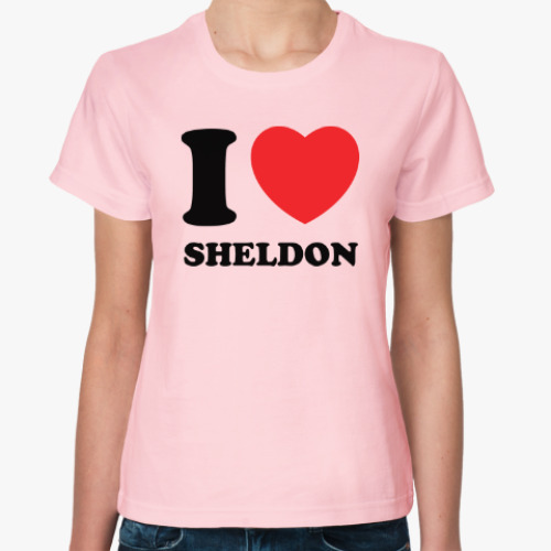 Женская футболка I Love Sheldon