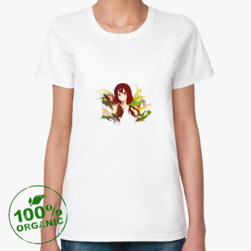 Женская футболка из органик-хлопка Anime sweet girl