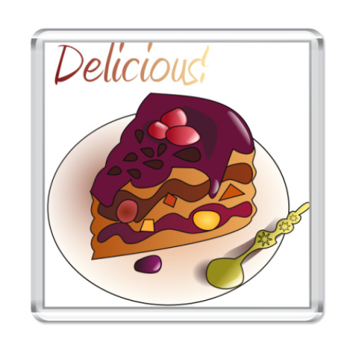 Магнит  Delicious Cake