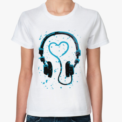 Классическая футболка dj's heart