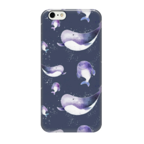 Чехол для iPhone 6/6s Подводный узор с китами