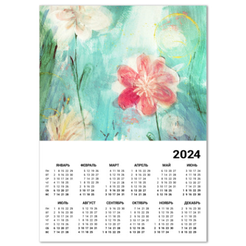 Календарь Весенние цветы