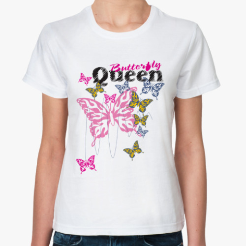Классическая футболка Queen Butterfly