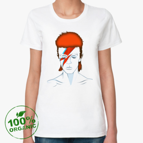 Женская футболка из органик-хлопка David Bowie