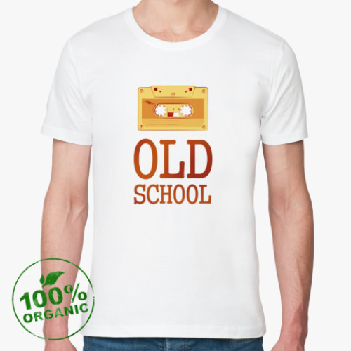 Футболка из органик-хлопка Аудио-кассета «Old School»