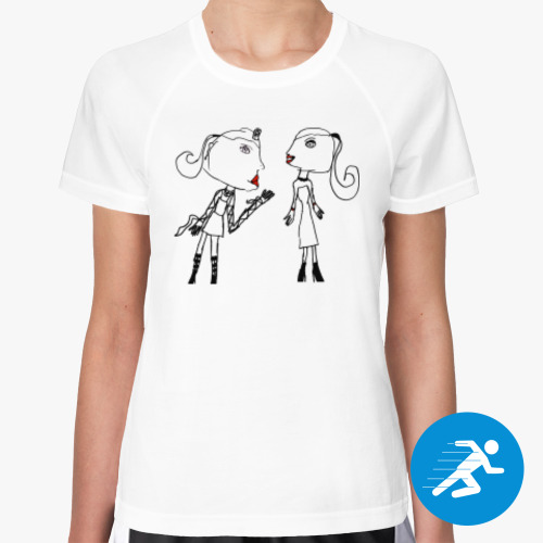 Женская спортивная футболка Болтушки