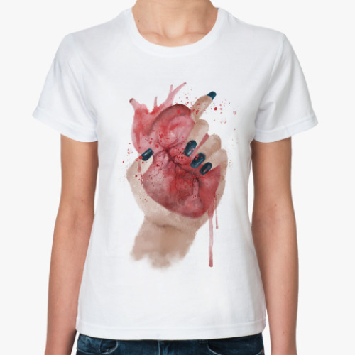 Классическая футболка Сердце в руке
