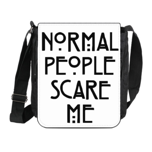 Сумка на плечо (мини-планшет) Normal People Scare Me