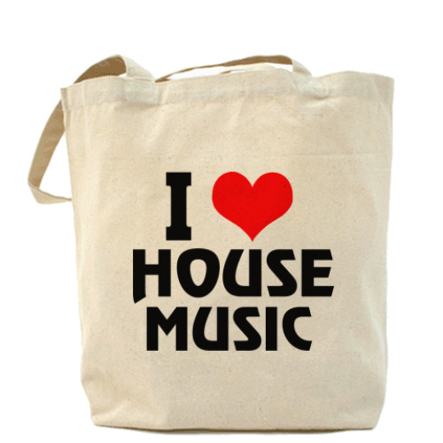Сумка шоппер i love house music