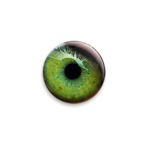 Значок 25мм  'Зелёный глаз'